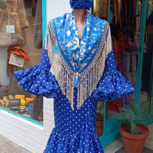 TRAJE DE FLAMENCA CANASTERO CON SUBIDA
