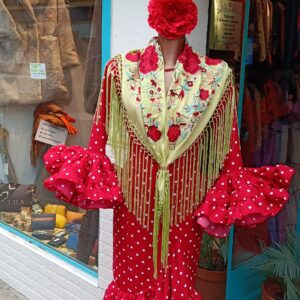 TRAJE DE FLAMENCA CON SUBIDA