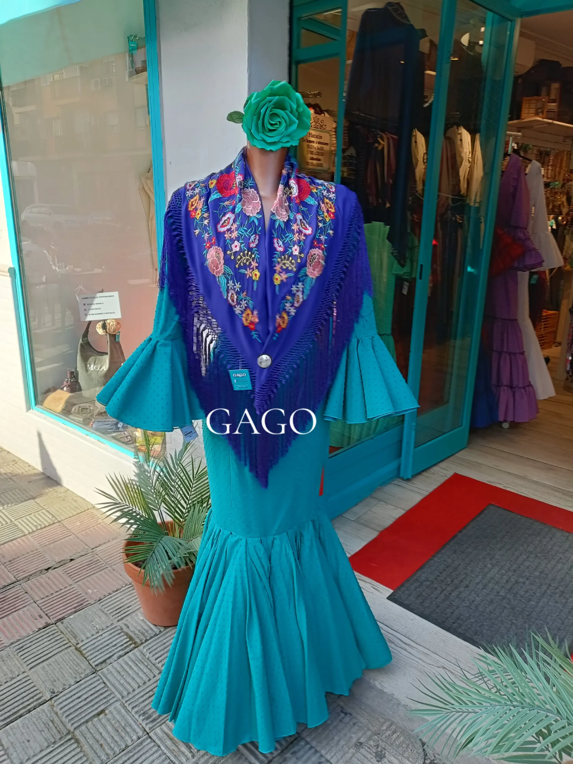TRAJE DE FLAMENCA PLUMETI - Imagen 3